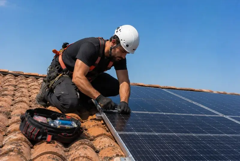 Maintenance et monitoring de panneaux solaires à Venelles